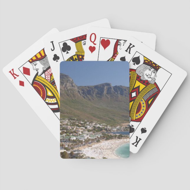 Camps Bay Beach And Twelve Apostles Playing Cards (Back)