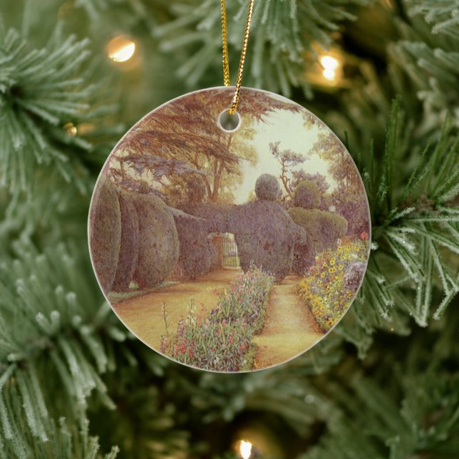 Campsea Ashe, Suffolk by Ernest Arthur Rowe Ceramic Tree Decoration (Tree)