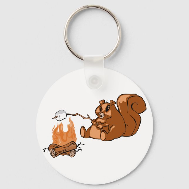 Campsite Beaver Key Ring (Front)