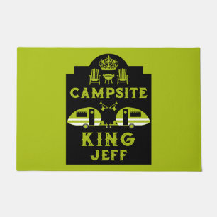 Campsite King Gifts For Campers Doormat