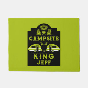 Campsite King Gifts For Campers Doormat