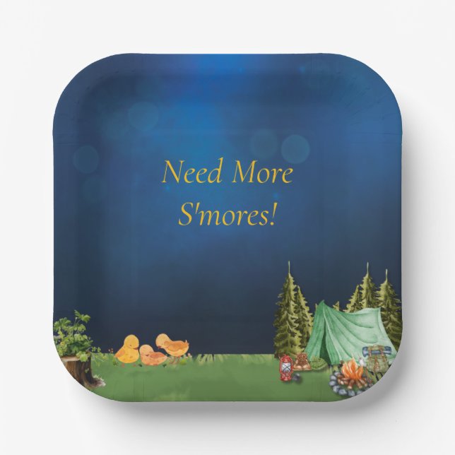 Campsite Square Plates (Front)