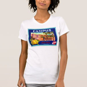 Campus Brand Lemons ~ Vintage Fruit Crate Label T-Shirt