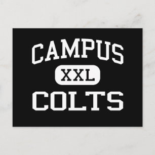 Campus - Colts - High School - Wichita Kansas Postcard