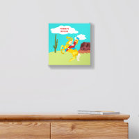 Campy Western Cowgirl on Horse Personalised