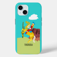 Campy Western Cowgirl on Horse Personalised