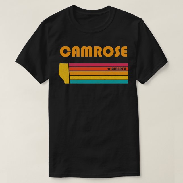 Camrose Alberta Canada Vintage Distressed Souvenir T-Shirt (Design Front)
