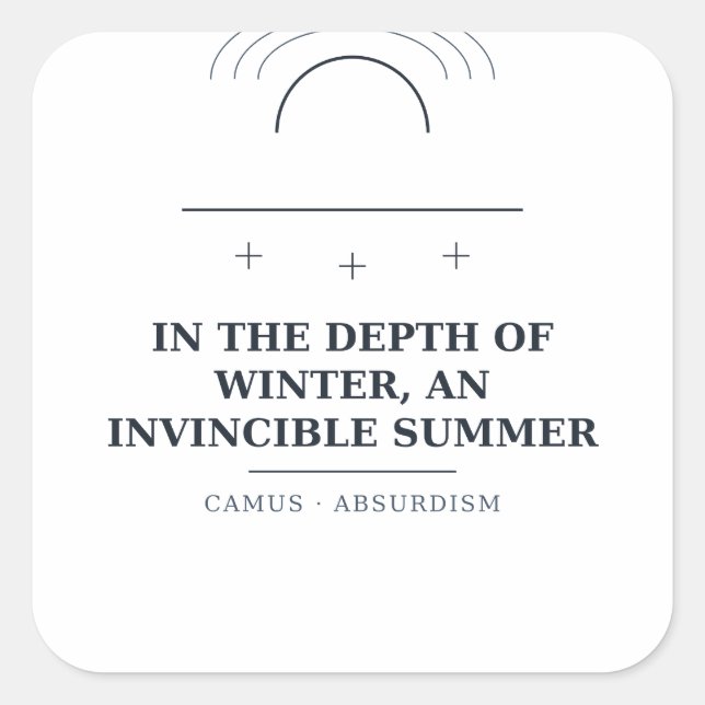 Camus Invincible Summer — Sticker (Front)