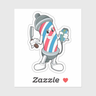 Can as Hairdresser with Razor