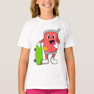 Can as Skater with Skateboard T-Shirt