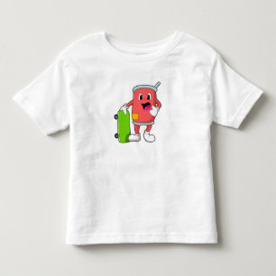Can as Skater with Skateboard Toddler T-Shirt