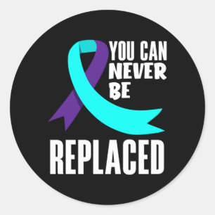 Can Be Replaced Prevention Awareness Performance Classic Round Sticker
