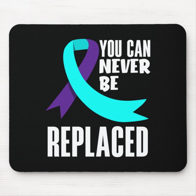 Can Be Replaced Prevention Awareness Performance Mouse Mat (Front)