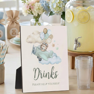 Can Bearly Wait Baby Shower Drink Station Beverage Plaque