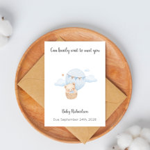 Can Bearly Wait To Meet You Baby Boy Card