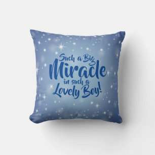 Can Change Text Such a Big Miracle in Lovely Boy Cushion