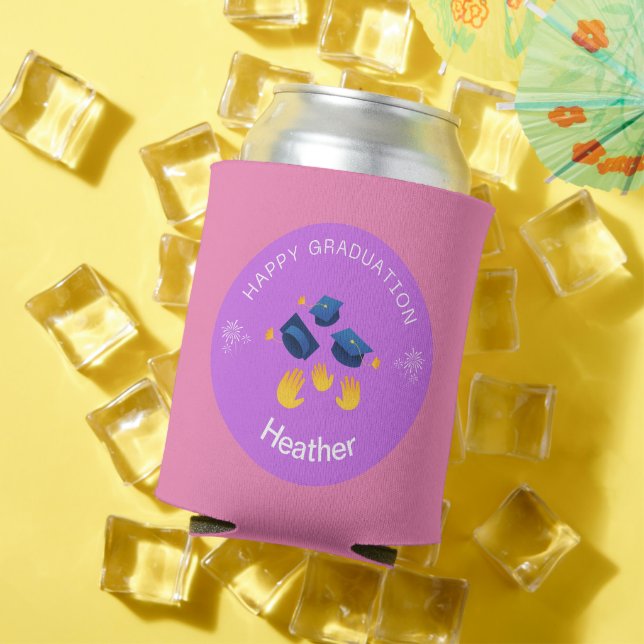 Can Cool - Happy Graduation Personalise - Add name Cooler (In Situ Summer)