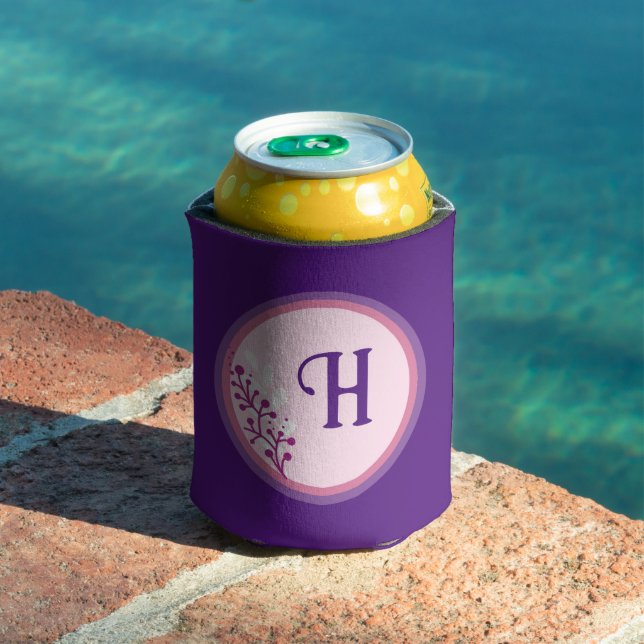 Can Cooler  - Add your initial - Purple (In Situ Pool)