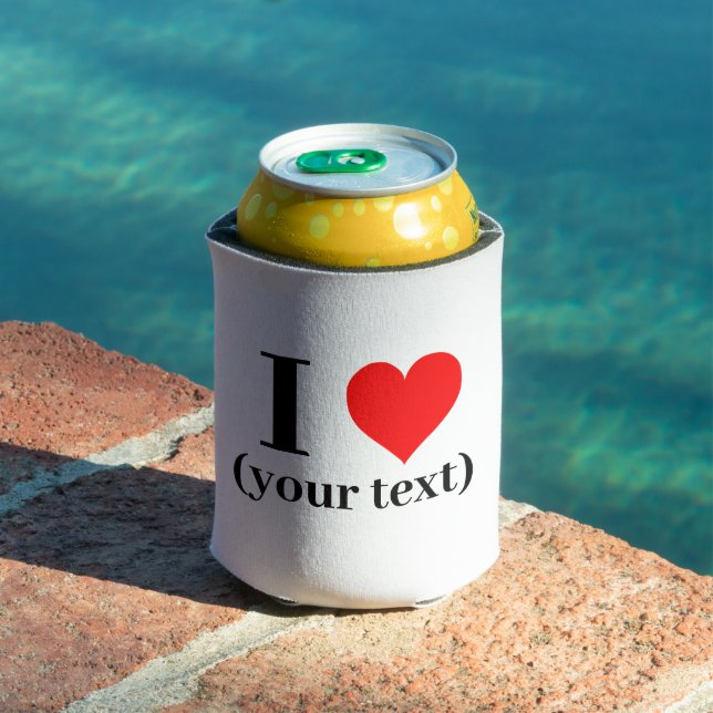 Can Cooler - Custom I heart (your text)   (In Situ Pool)