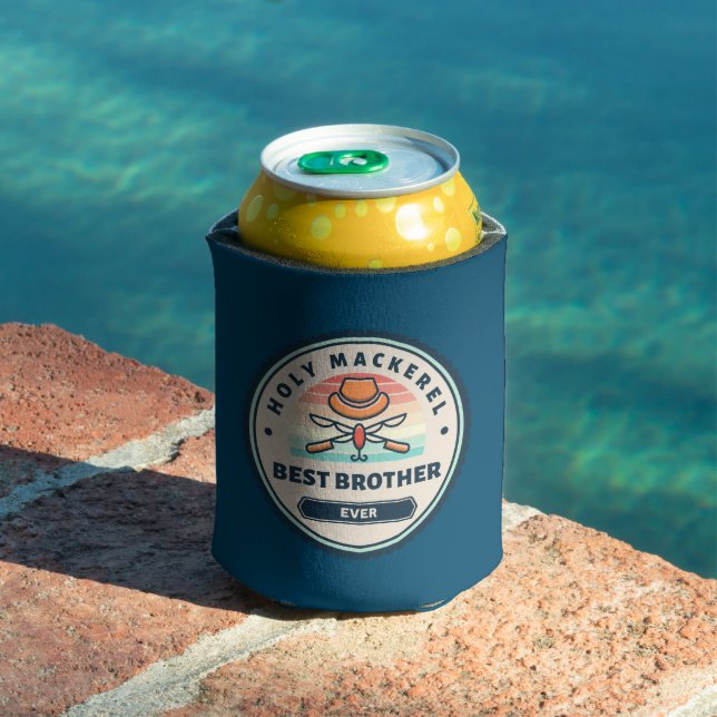 Can Cooler - Holy Mackerel! Best Brother Ever (In Situ Pool)