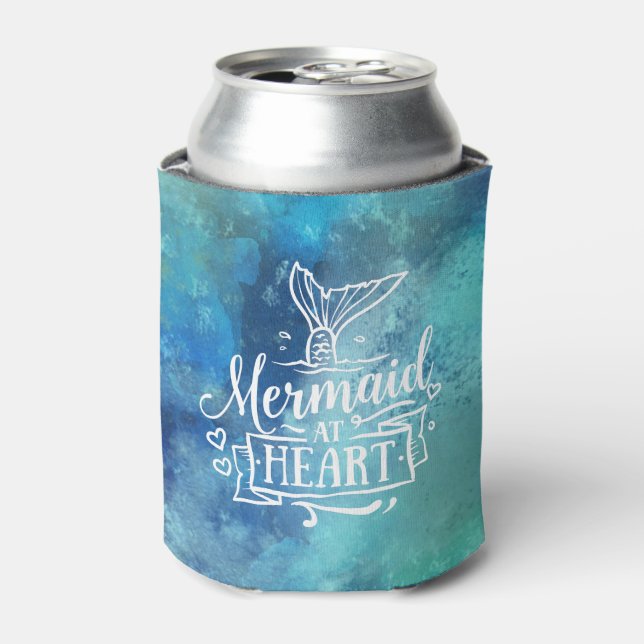 Can Cooler - Mermaid at Heart Aqua (Can Front)