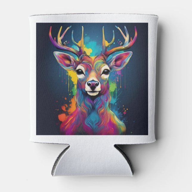 Can Cooler - The Colourful Deer Artwork (Front)