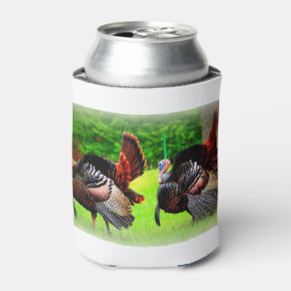 Can Cooler, Turkey Print, Beer cooler, hunting Cooler