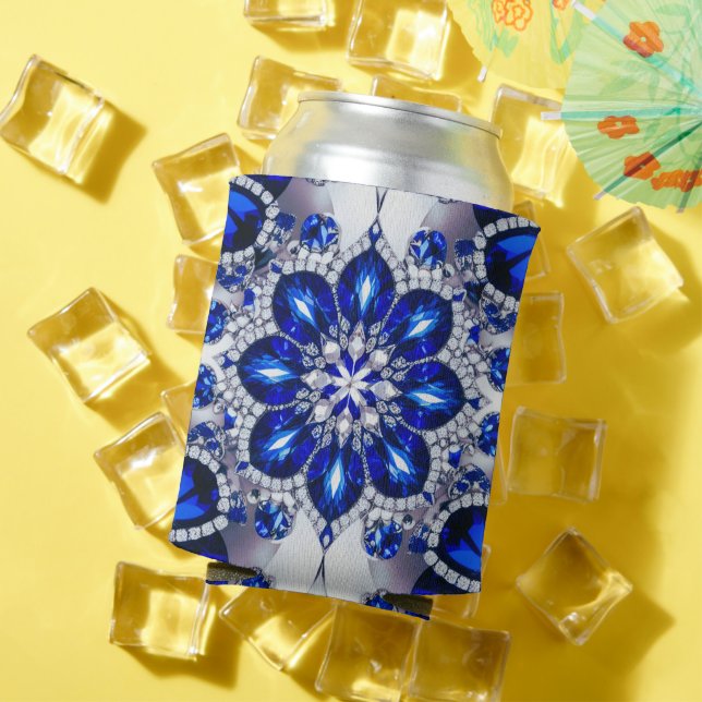 Can Cooler with Blue White Colours design (In Situ Summer)