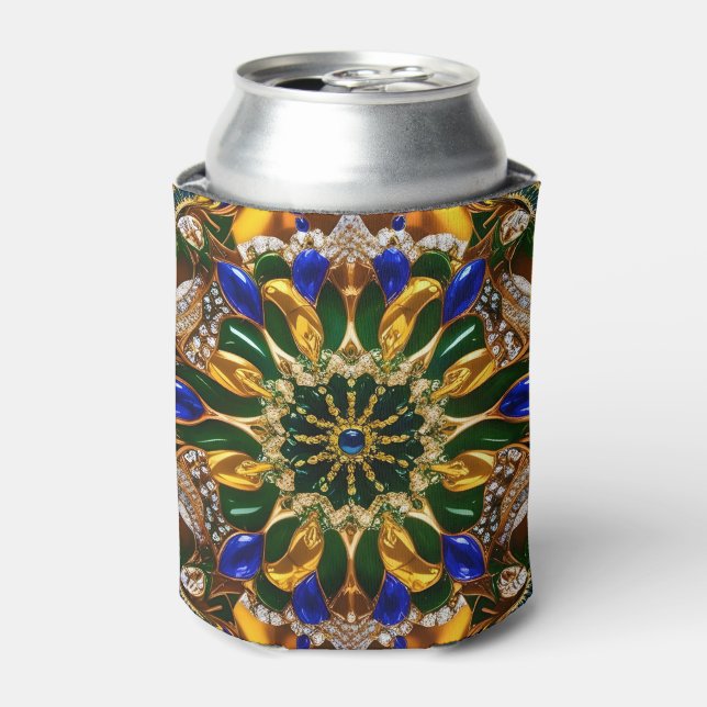 Can Cooler with Brazil Colours design (Can Front)
