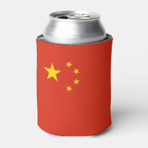 Can Cooler with flag of China