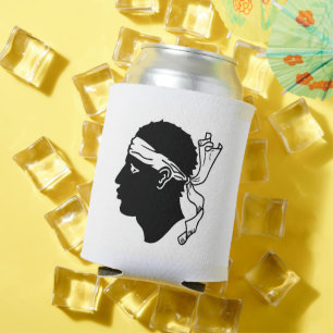 Can Cooler with flag of Corsica