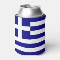 Can Cooler with flag of Greece