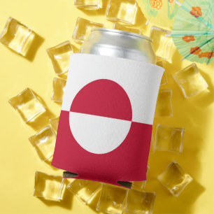 Can Cooler with flag of Greenland