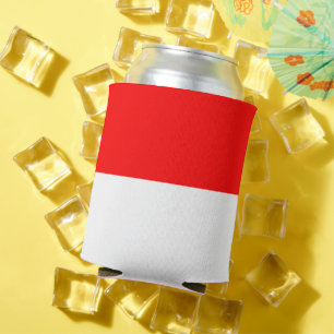 Can Cooler with flag of Indonesia