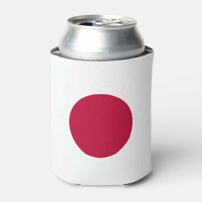 Can Cooler with flag of Japan (Can Front)