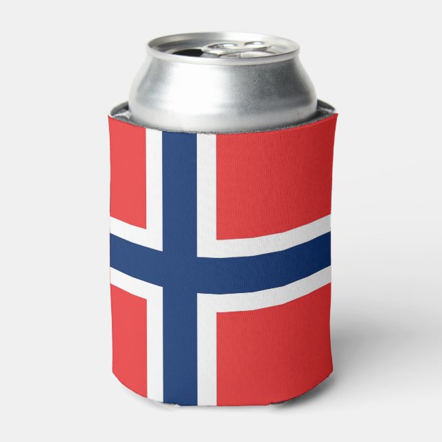 Can Cooler with flag of Norway (Can Front)