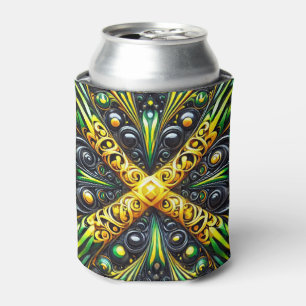 Can Cooler with Jamaican Colours design