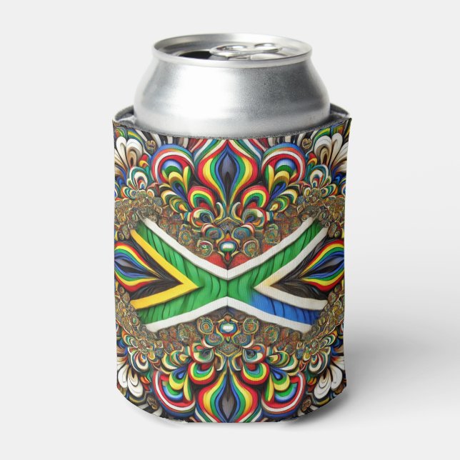 Can Cooler with South African Colours design (Can Front)