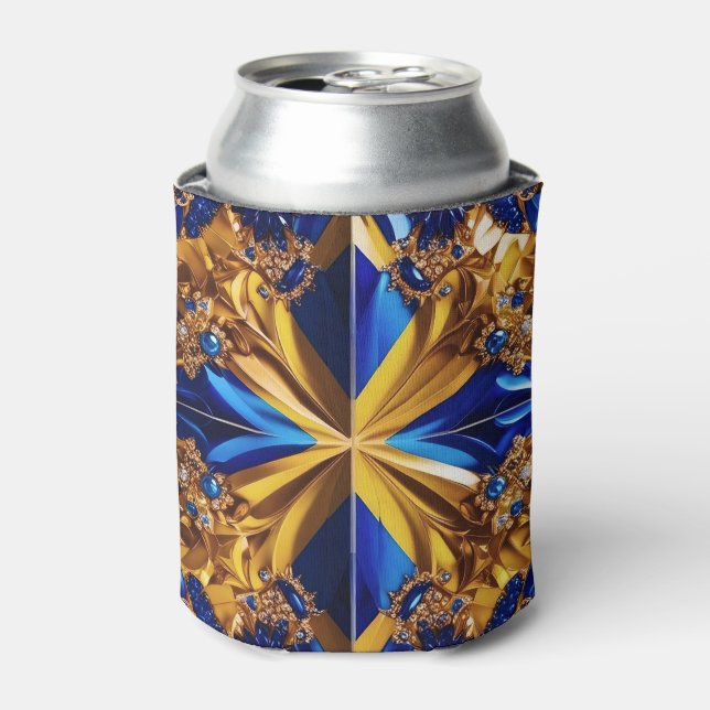 Can Cooler with Sweden Colours design (Can Front)