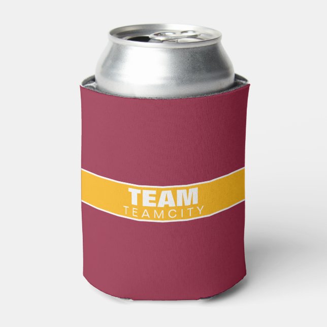 Can Cooler - Your Team - (ARI) Red & Yellow (Can Front)