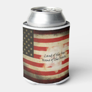 Can Coolers/American Flag/Land of the Free Can Cooler