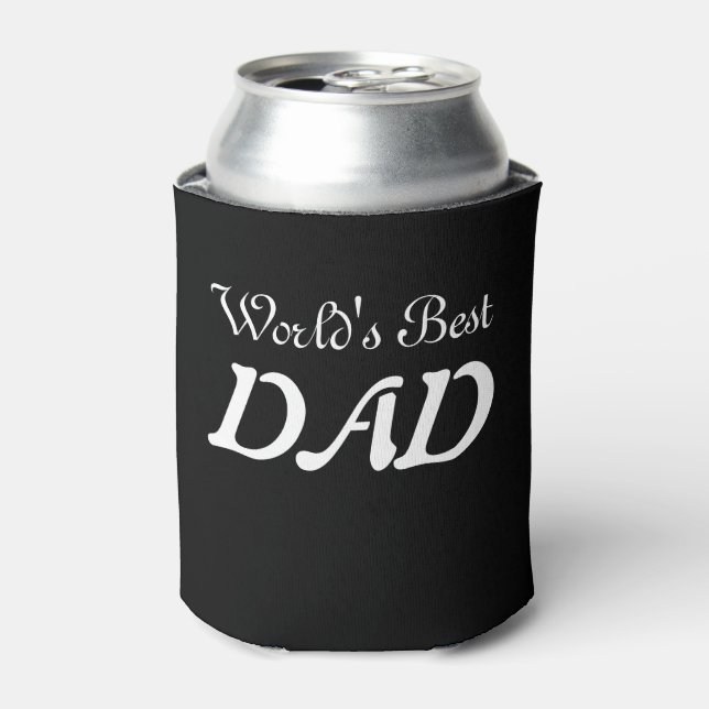 Can Coolers/Black/World's Best DAD Cooler (Can Front)
