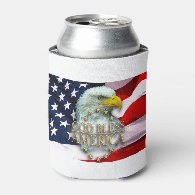 Can Coolers/God Bless America Cooler (Can Front)