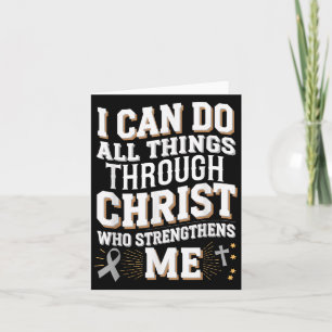 Can Do All Things Through Christ Diabetes Awarenes Card