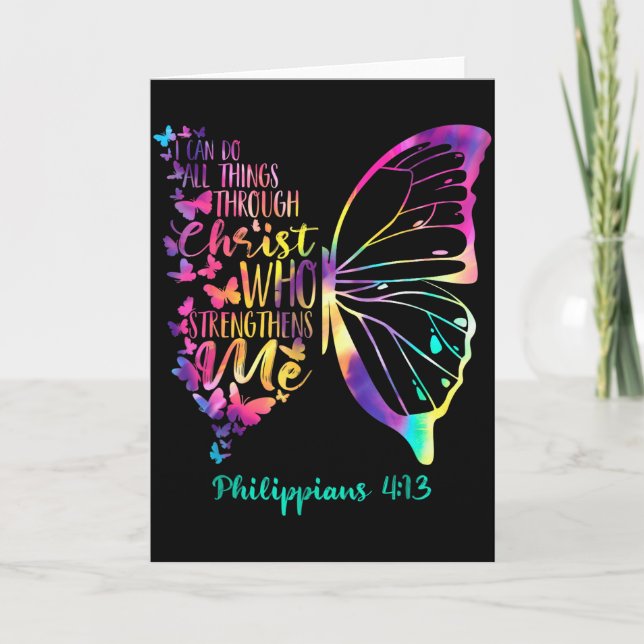 Can Do All Things Through Christ Who Strengthens M Card (Front)