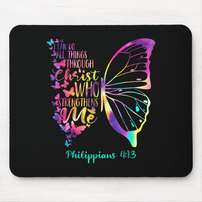 Can Do All Things Through Christ Who Strengthens M Mouse Mat (Front)