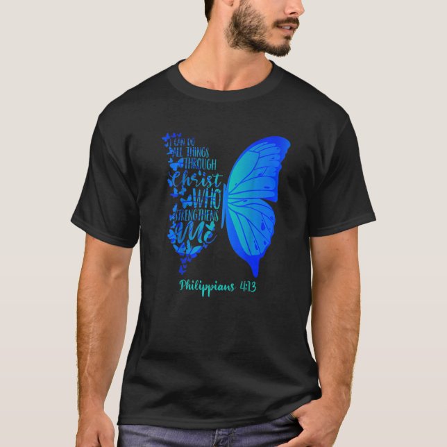 Can Do All Things Through Christ Who Strengthens M T-Shirt (Front)
