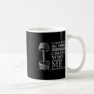 Can Do All Things Weightlifter Christian Gym Bible Coffee Mug