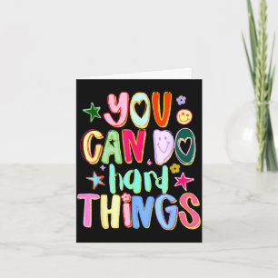 Can do hard things autism awareness autistic puzzl card
