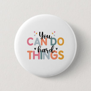 Can Do Hard Things Test Day Testing Teacher  6 Cm Round Badge